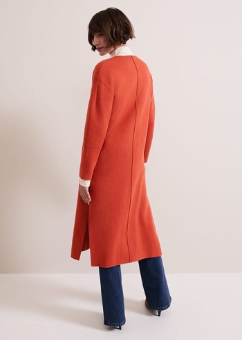 Phase Eight Destiny Double Breastedigan Coats Orange Australia | MV2078961